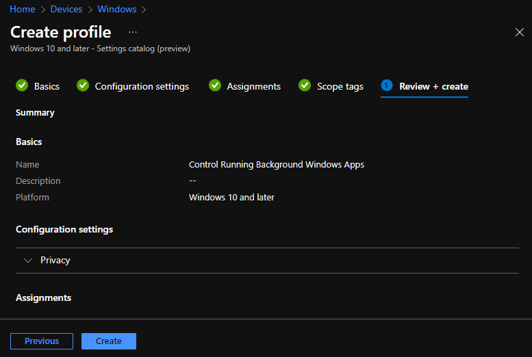 How to Control Running Background Windows Apps Using Intune 3