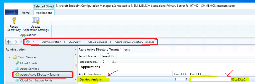 Remove Azure AD Apps from SCCM Console using WMI