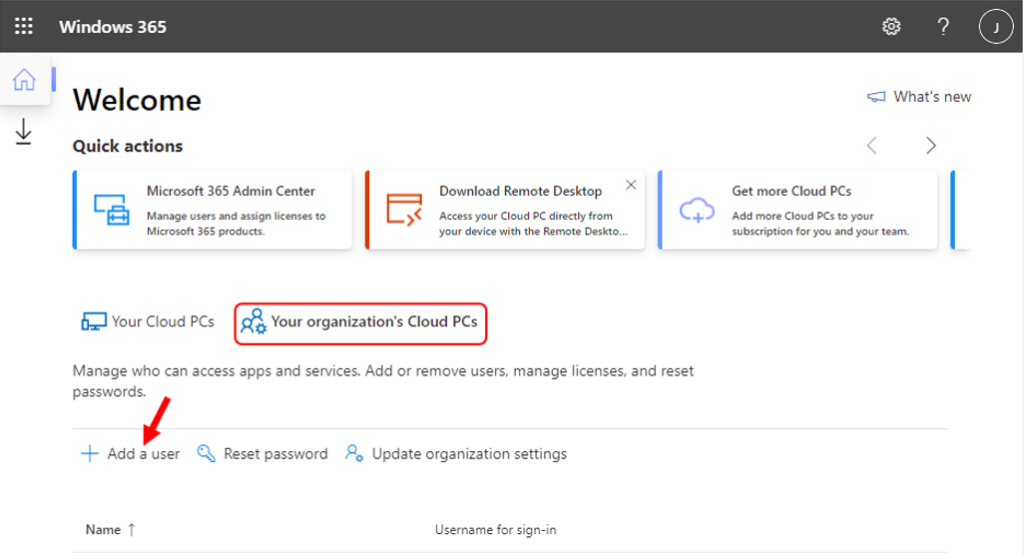 Windows 365 Portal - Add a user | Assign Windows 365 Cloud PC License to User