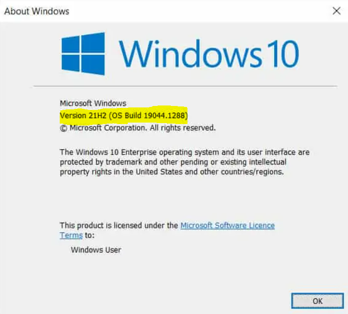 Windows 10 21H2 Group Policy Settings