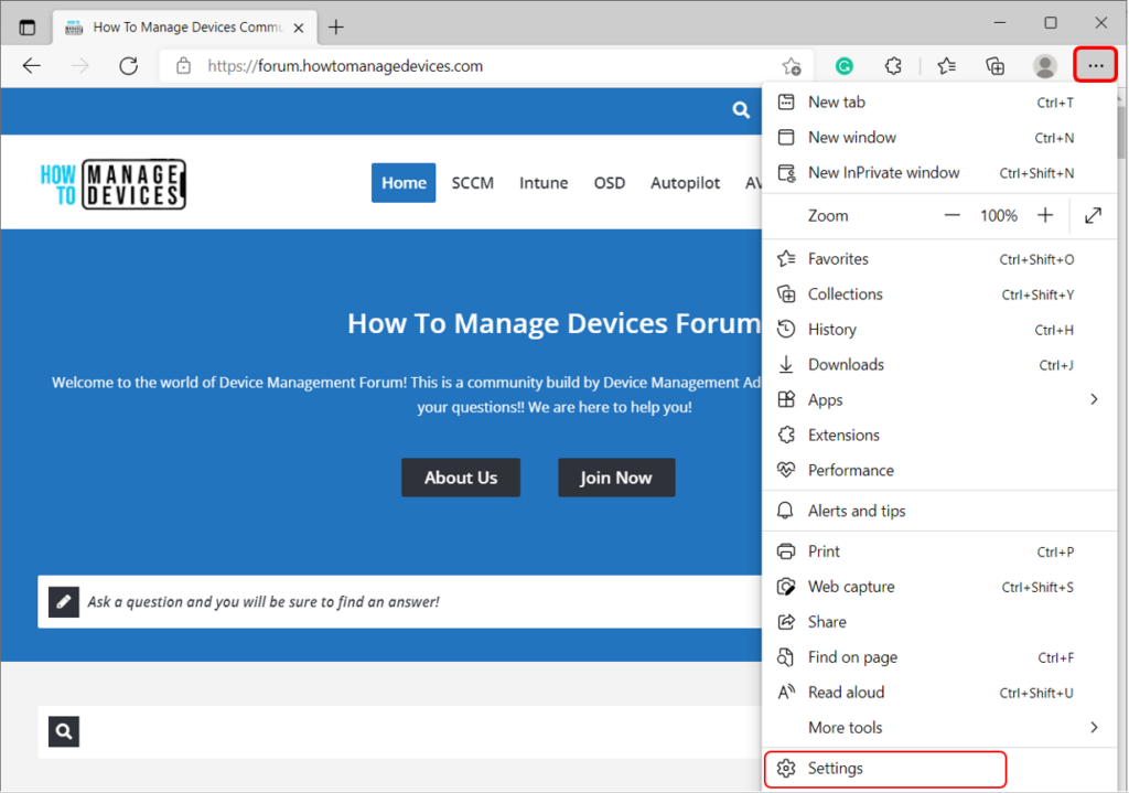 Configure Internet Explorer Mode in Microsoft Edge