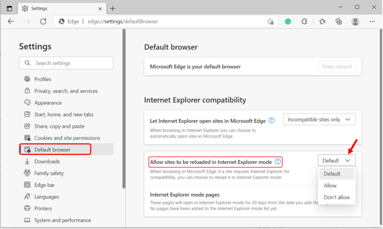 Enable Internet Explorer Mode In Microsoft Edge HTMD Blog