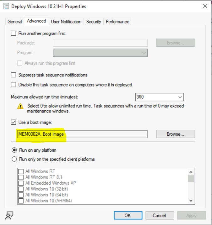 FIX SCCM Task Sequence Failed Error 0x80004005 1