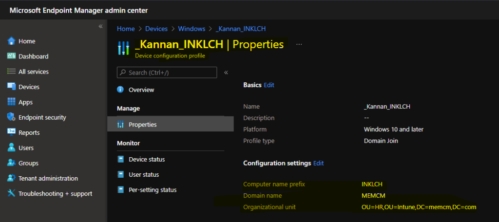  Device Configuration Profiles to Set Naming Standards for Hybrid Azure AD joined Devices 