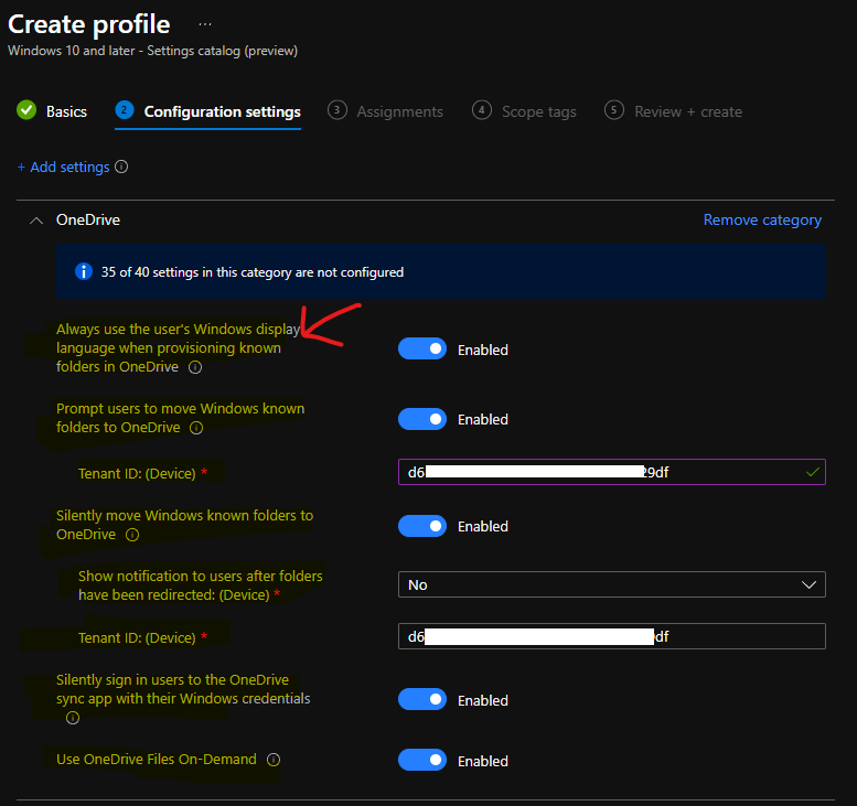   Enable OneDrive Files On-Demand Policy using Intune  