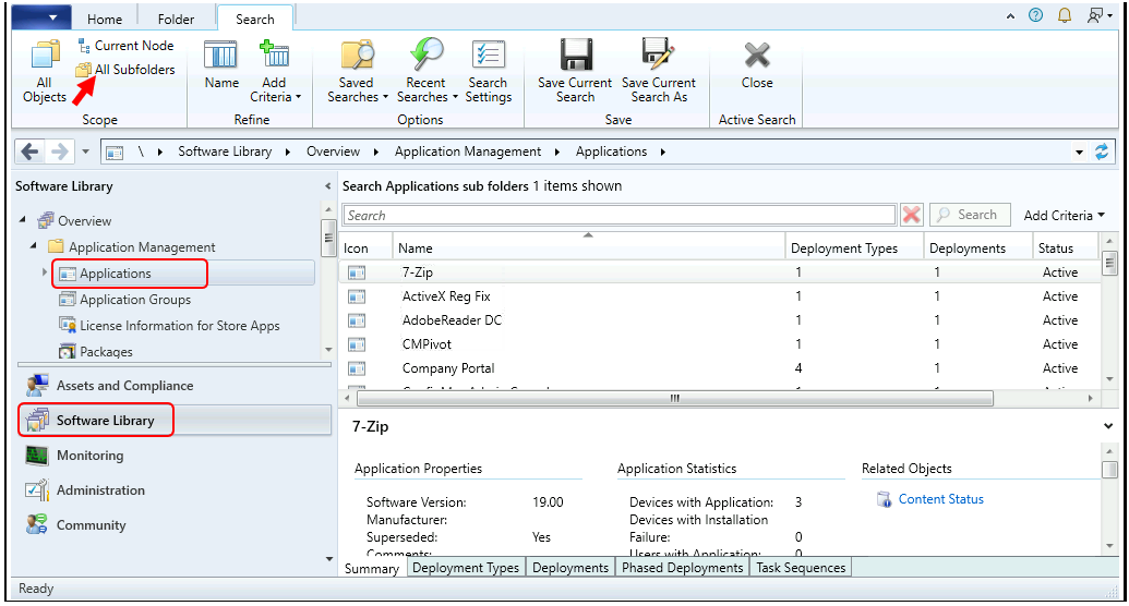 Quickly Find SCCM Applications Path In ConfigMgr Console HTMD Blog