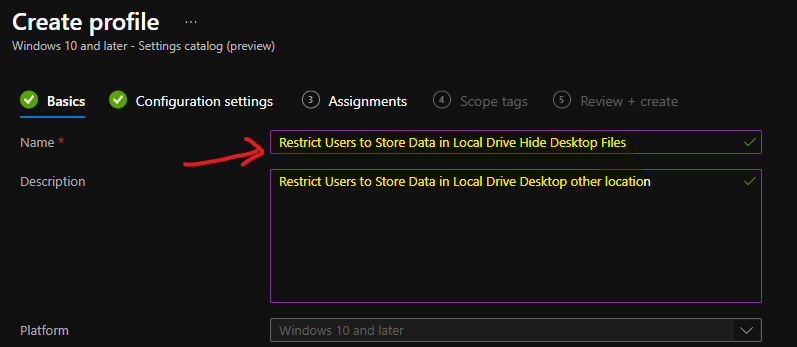  Intune Policy to Prevent Users to Save Files on Local Drives 