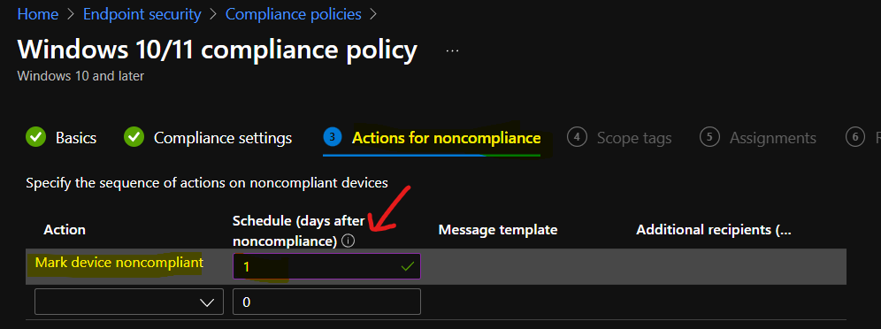 How to Enforcement Intune compliance policy Rules Quickly