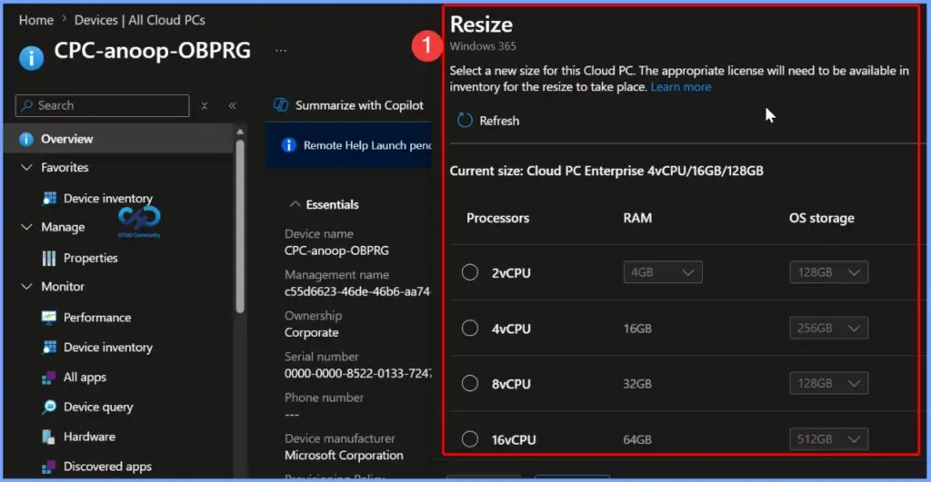 Windows 365 Cloud PC Remote Actions in Microsoft Intune | A Complete Guide - Fig.6