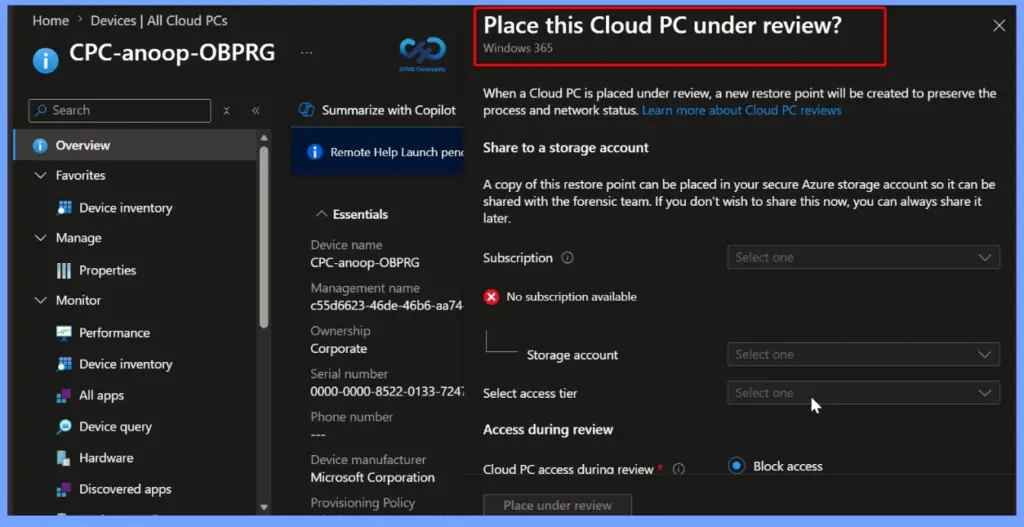 Windows 365 Cloud PC Remote Actions in Microsoft Intune | A Complete Guide - Fig.8