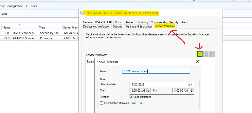 Enable SCCM Maintenance Mode for Distribution Point DP -  SCCM Service Windows for Primary Servers