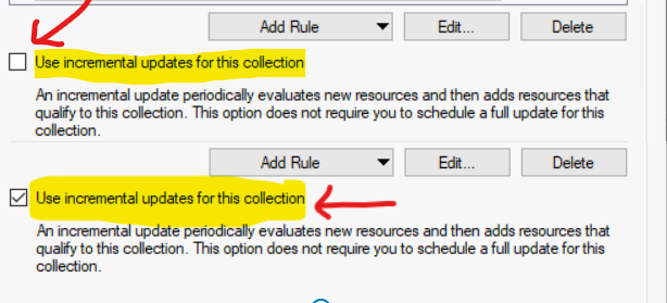 Change SCCM Collection Incremental Updates Schedule Interval 1 Change SCCM Collection Incremental Updates Schedule Interval - What is Incremental Updates in SCCM?