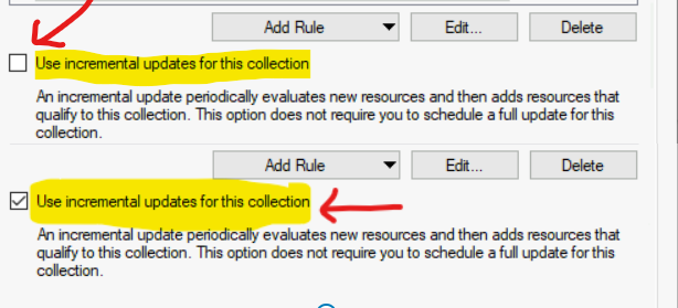 Change SCCM Collection Incremental Updates Schedule Interval - What is Incremental Updates in SCCM?