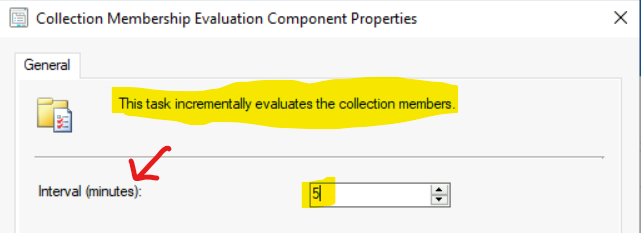 Change SCCM Collection Incremental Updates Schedule Interval