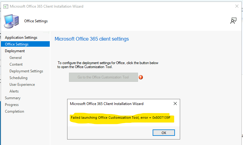 Fix Error 0x8007139f Failed Launching Office Customization Tool Issue