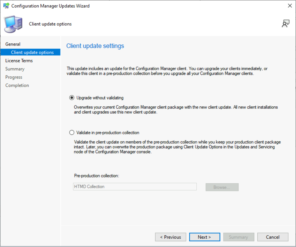 SCCM Client Update Options - Configuration Manager 2111 Hotfix KB12709700