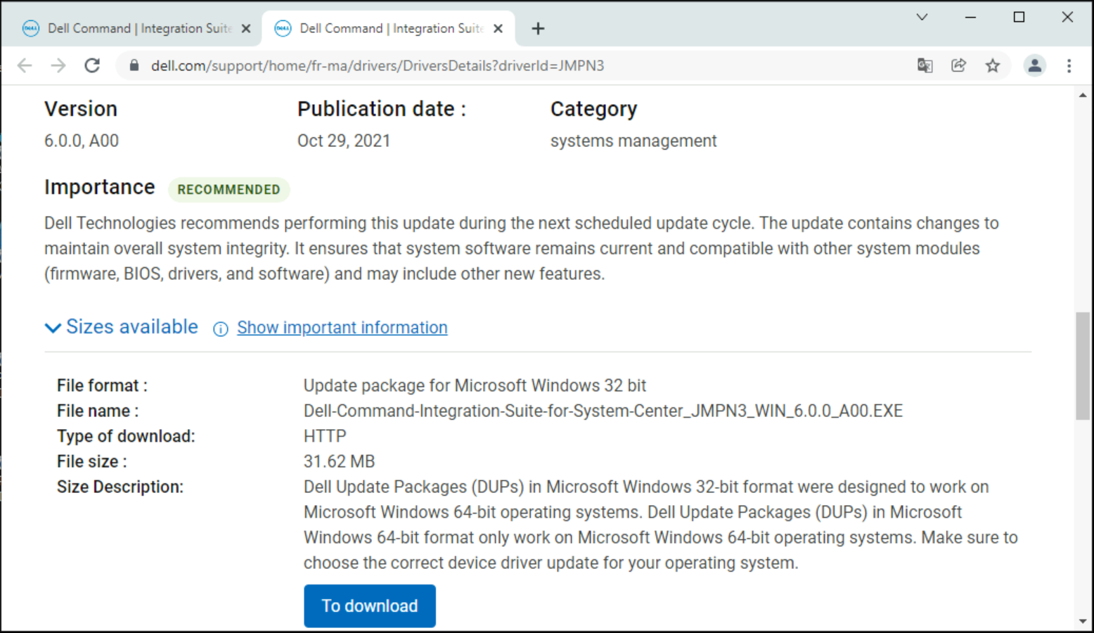 Install dell command integration suite dcis for sccm htmd blog