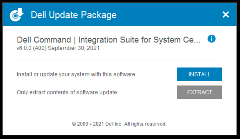 Install Dell Command Integration Suite DCIS for SCCM