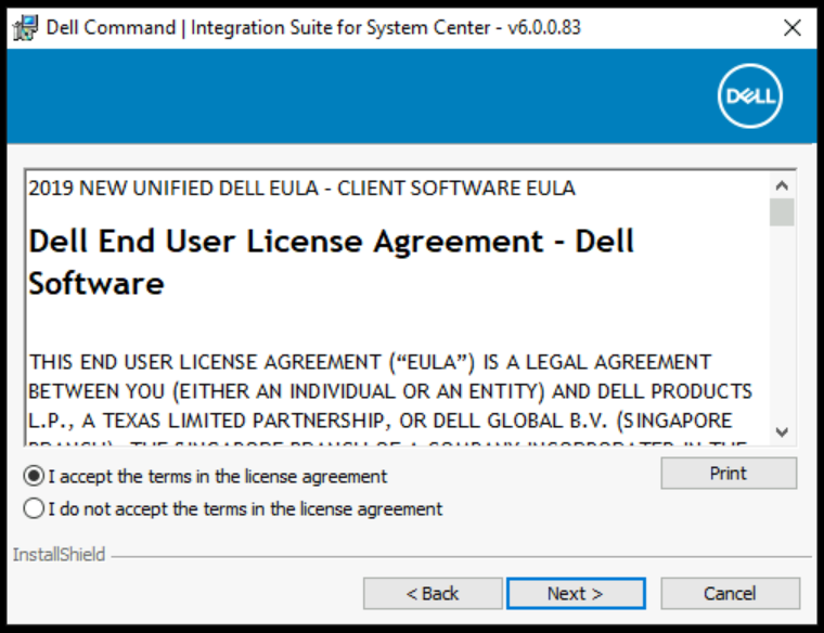 Install Dell Command Integration Suite DCIS for SCCM