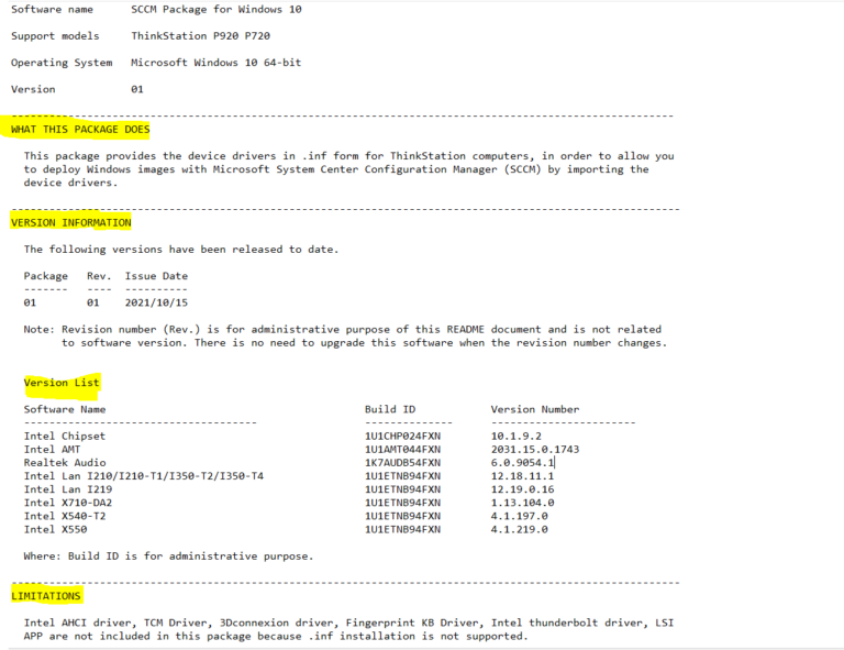 Easily Download SCCM Driver Package for Lenovo HTMD Community Modern