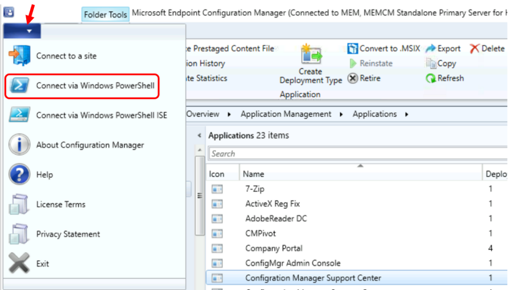 Easily Export SCCM Application from Staging to Prod Environment 4