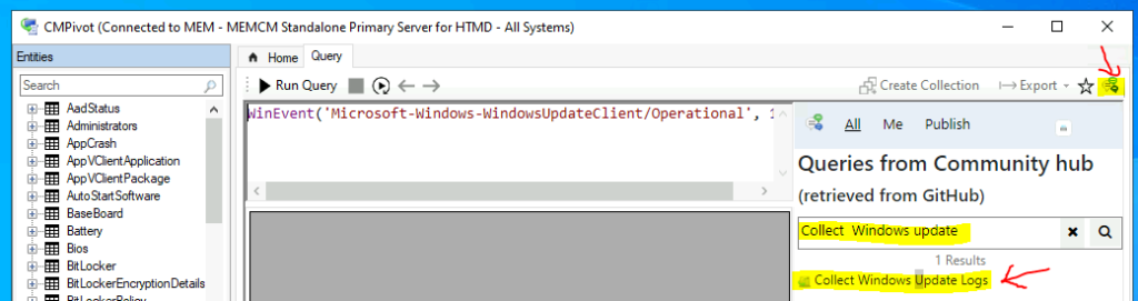 Publish CMPivot Query to the SCCM Community Hub Contributions 14 Verification of CMPivot Query to the SCCM Community Hub Contributions