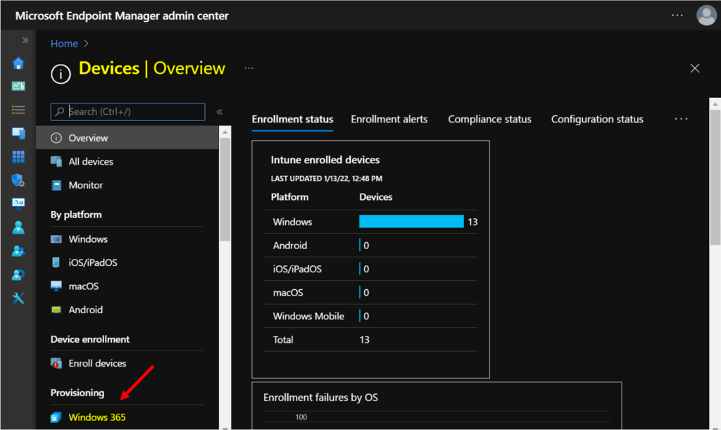 Click Windows 365 - Cloud PC Remote Actions Windows 365 Device Actions Using Intune