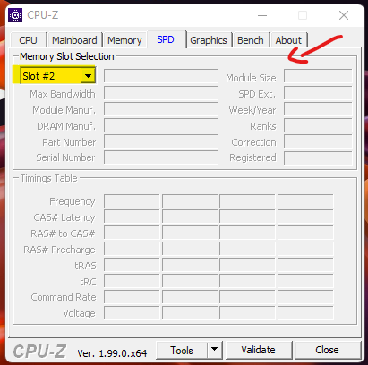 Use CPU-Z Utility to Find out RAM Slots Available Free RAM Slots