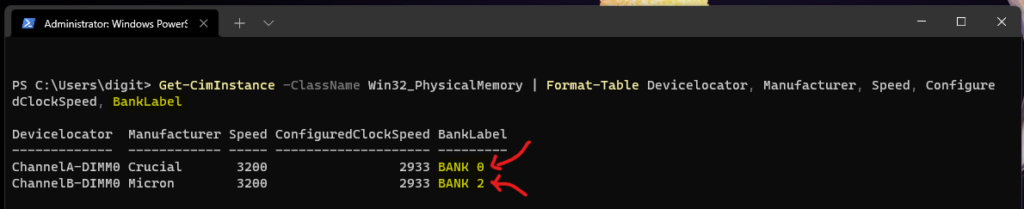 PowerShell Way to Find out RAM Slot Details-  Free RAM Slots