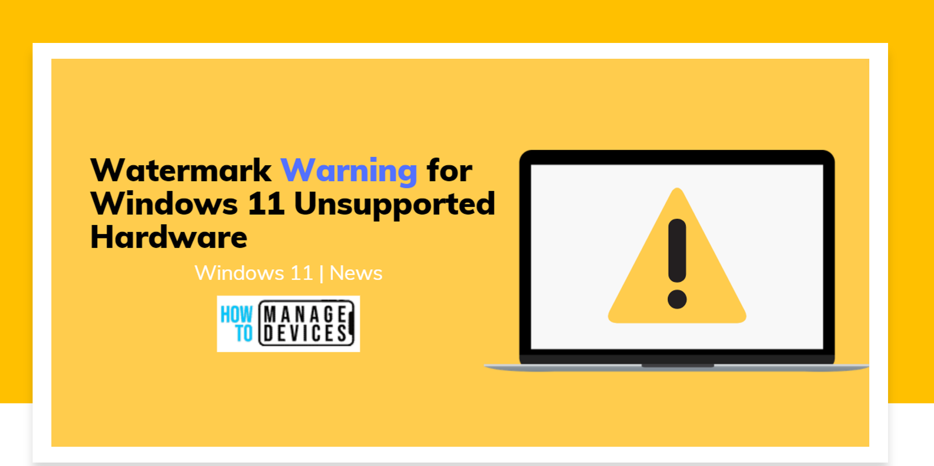 Windows 11 Watermark Warning For Unsupported Hardware  How To Remove Watermark HTMD Blog