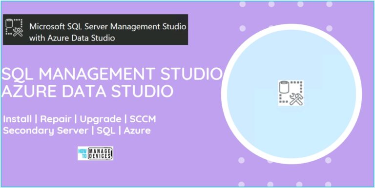 SQL Server Management Studio with Azure Data Studio Installation Upgrade Process