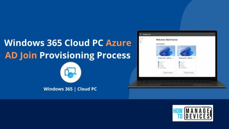 Windows 365 Cloud PC Azure AD Joined Provisioning Process