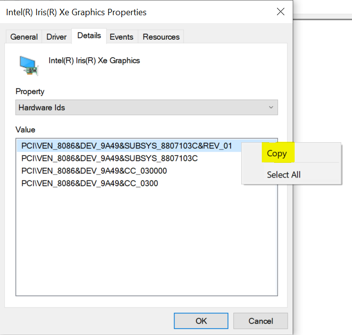 FIX Unknown Device Drivers in Device Manager 4 Copy Hardware IDs - FIX Unknown Device Drivers in Device Manager