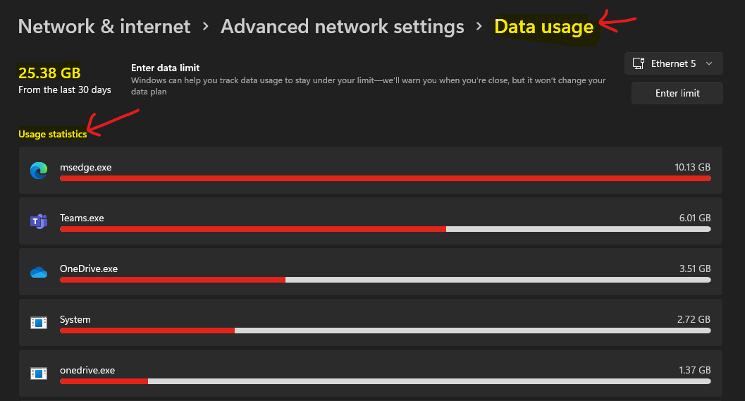 Windows 11 Reset Network Settings | Track Internet Data Usage HTMD Blog