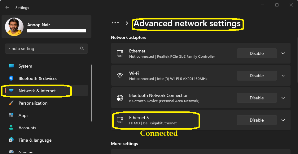 How to Disable Network Connection on Windows 11 PC?