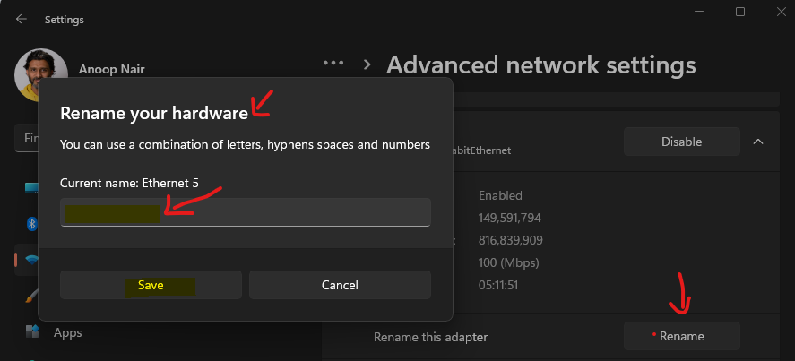 How to Change Network Connection Name on Windows 11