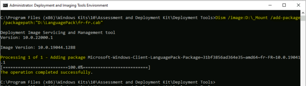 Add Language Packs Offline In Windows Image Using DISM