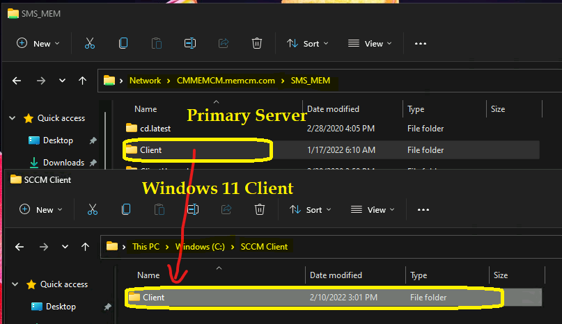 Install SCCM Client on Workgroup Non-Domain Joined Windows 11 PC