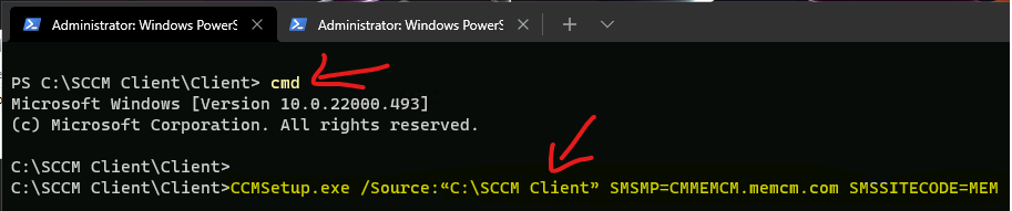 Install SCCM Client on Workgroup Non-Domain Joined Windows 11 PC