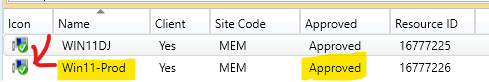 Result - Workgroup Non-Domain Joined SCCM Client Management