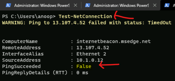 Check Firewall Port Open or Block on Windows 11 using PowerShell Command