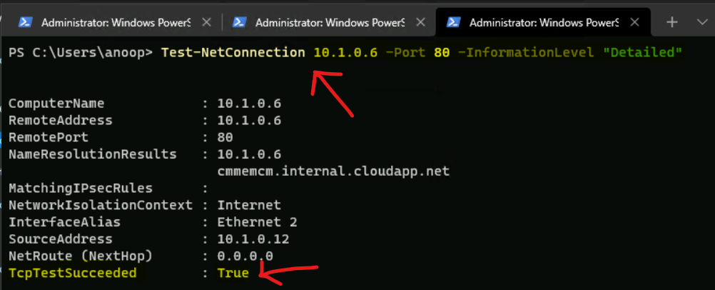 Check Firewall Port Open or Block on Windows 11 using PowerShell Command