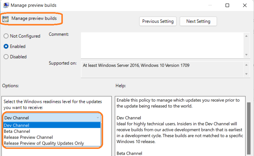 Group Policy Related Windows Insider Version - Fix Missing Windows Insider Program Option from Windows 11 PC