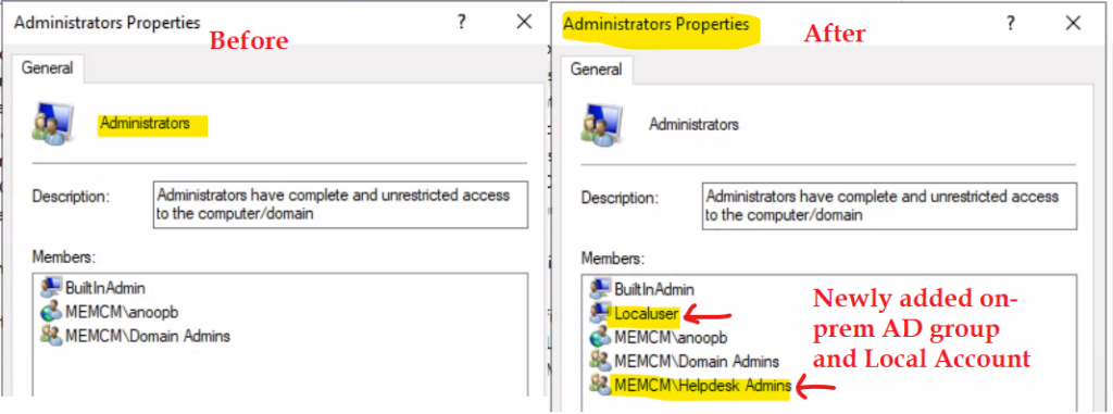 Manage Local Admins using Intune Group Management Policy