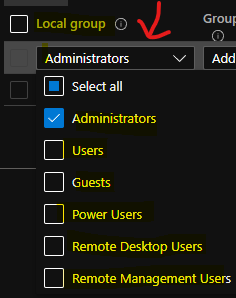 Manage Local Admins using Intune Group Management Policy