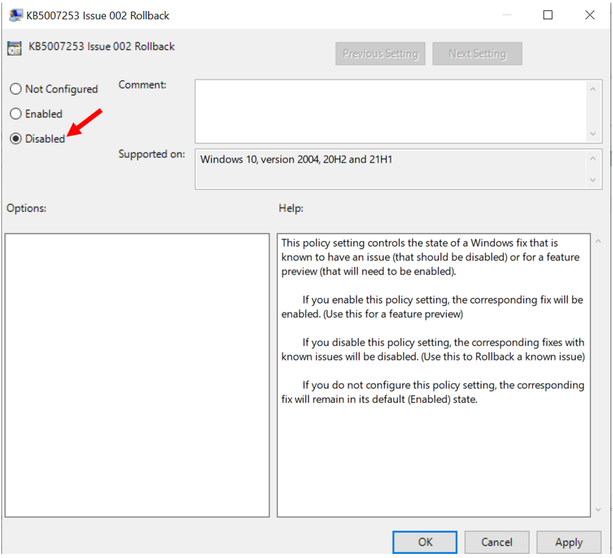 Configure the GPO - Deploy Known Issue Rollback KIR Using Group Policy