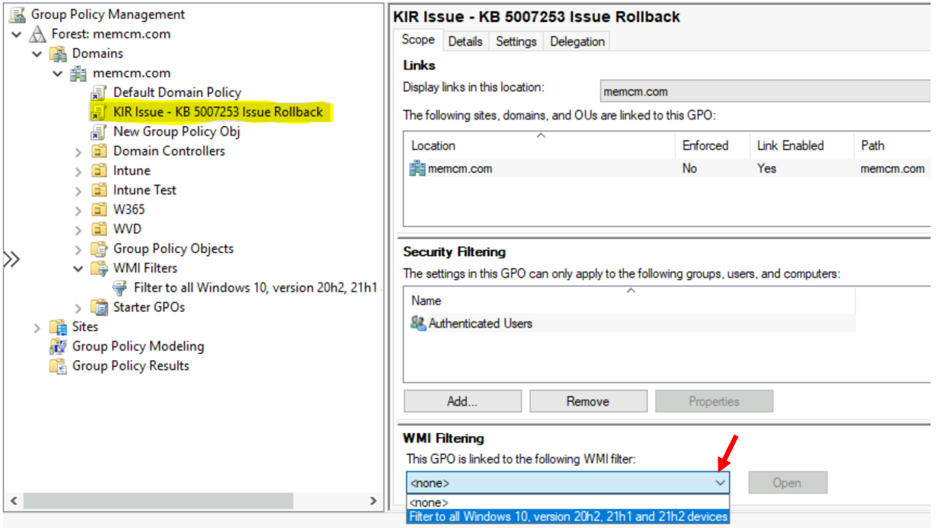 Fix Windows Bugs Using Known Issue Rollback KIR Group Policy And WMI