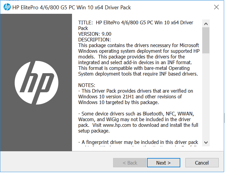 Download HP Driver Packs for SCCM