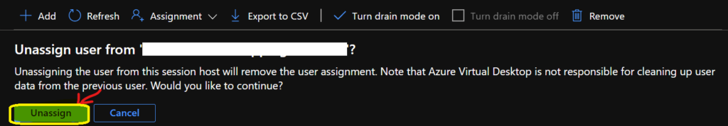 How to Unassign a Personal Virtual Desktop from AVD