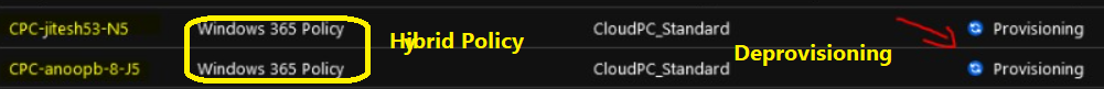 Issue with Azure AD Cloud PC Provisioning - Missing Provisioning Policy